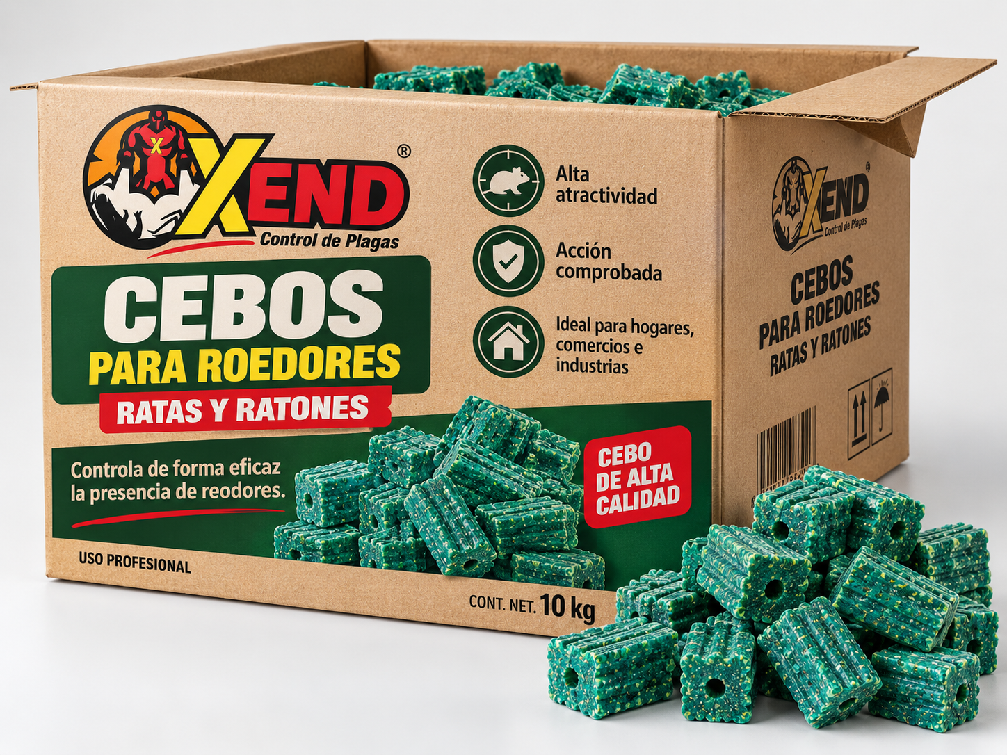 Cebos para Roedores - Caja Industrial
